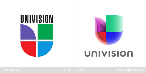 美国著名西班牙语电视台Univision更换新Logo
