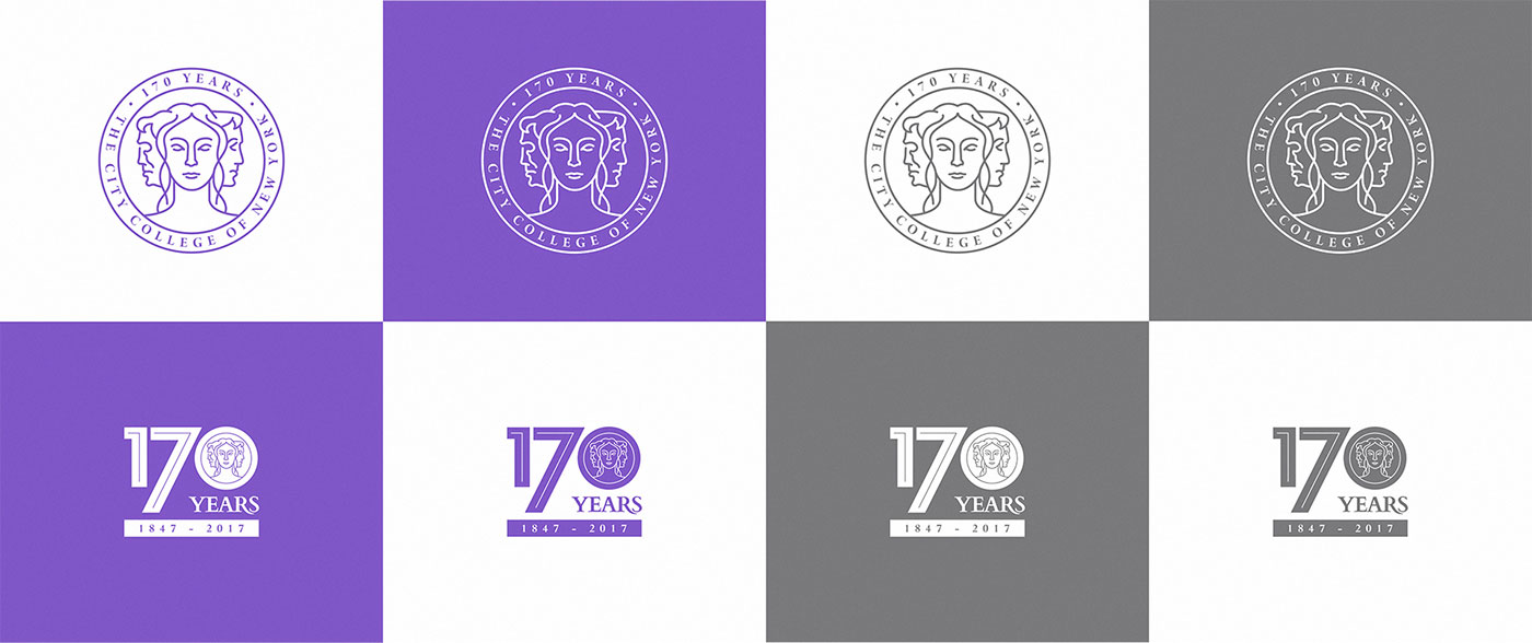 纽约城市大学城市学院170周年纪念院徽